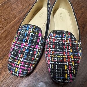 J Crew tweed driving shoes